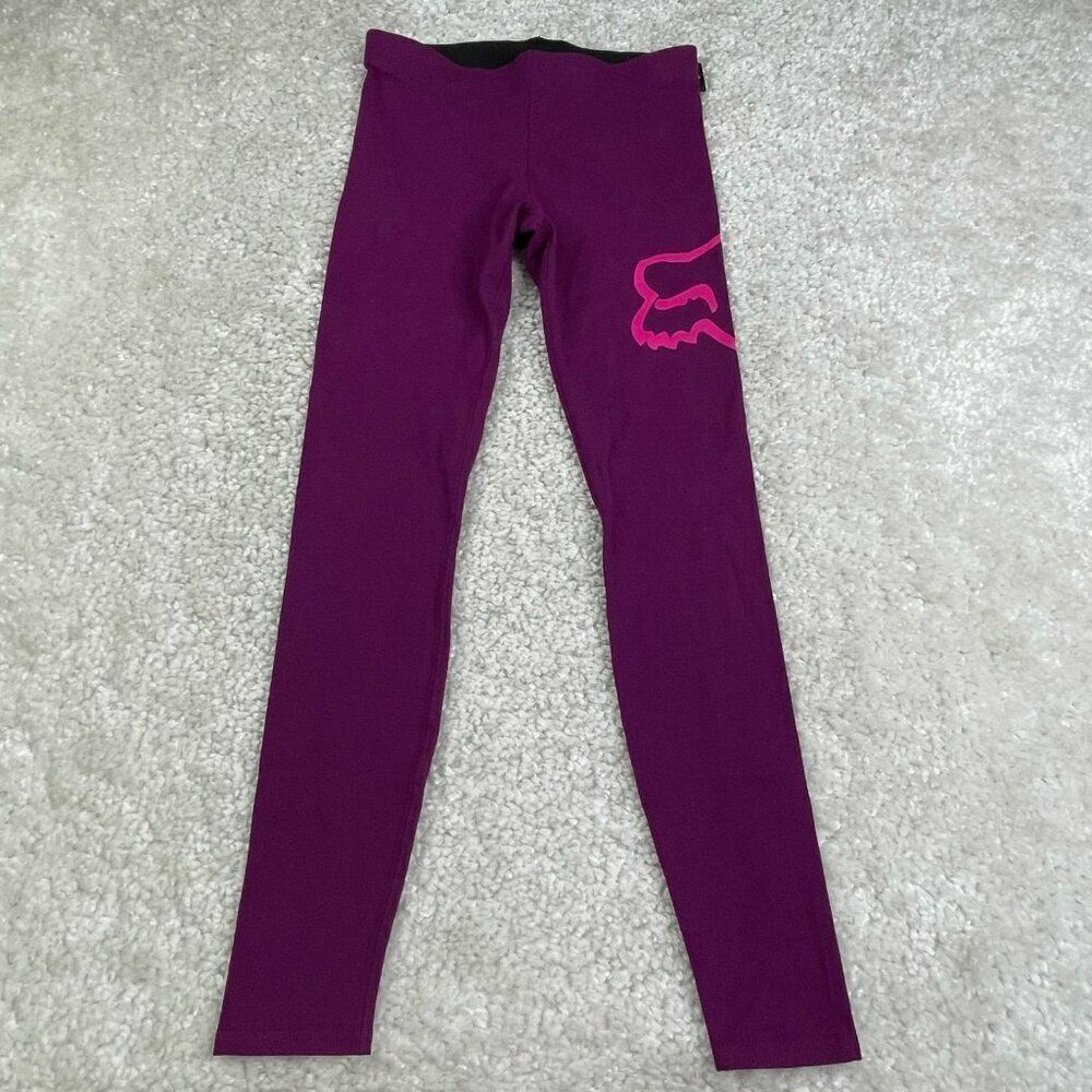 Fox Enduration Knit Cotton Legging Purple Xs New — image 2 of 8